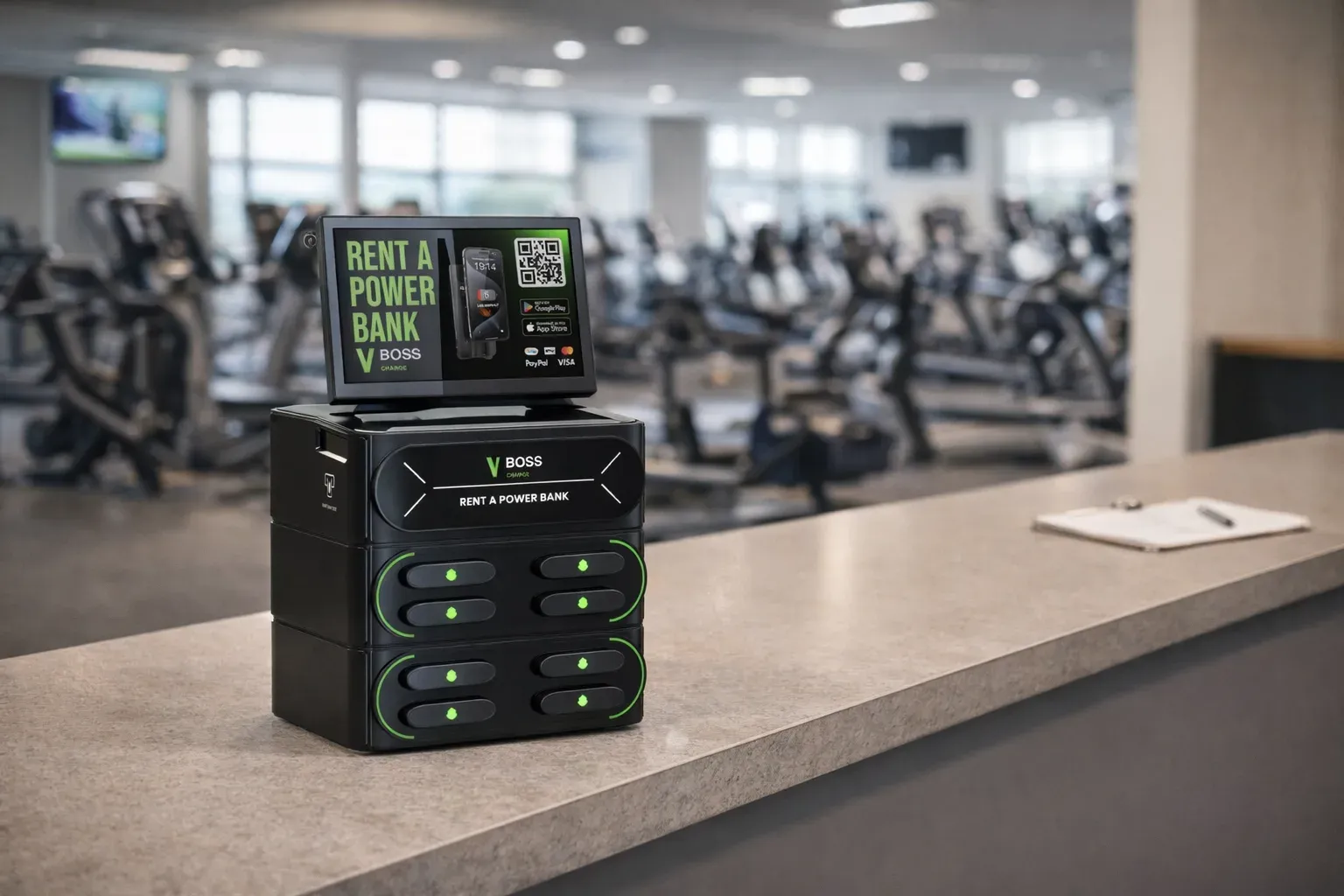 VBoss 8 VBoss charging station in use